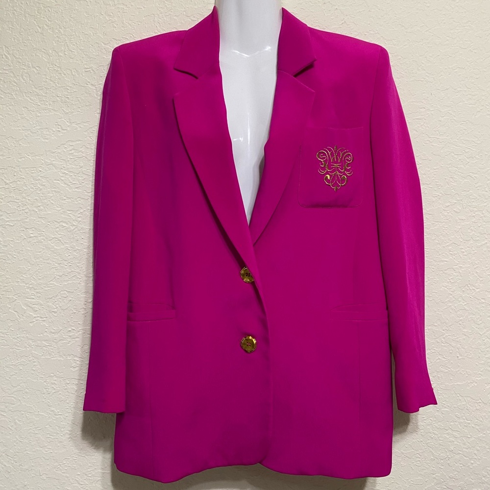 Hot pink Saks Fifth Avenue Peter Nygard Blazer